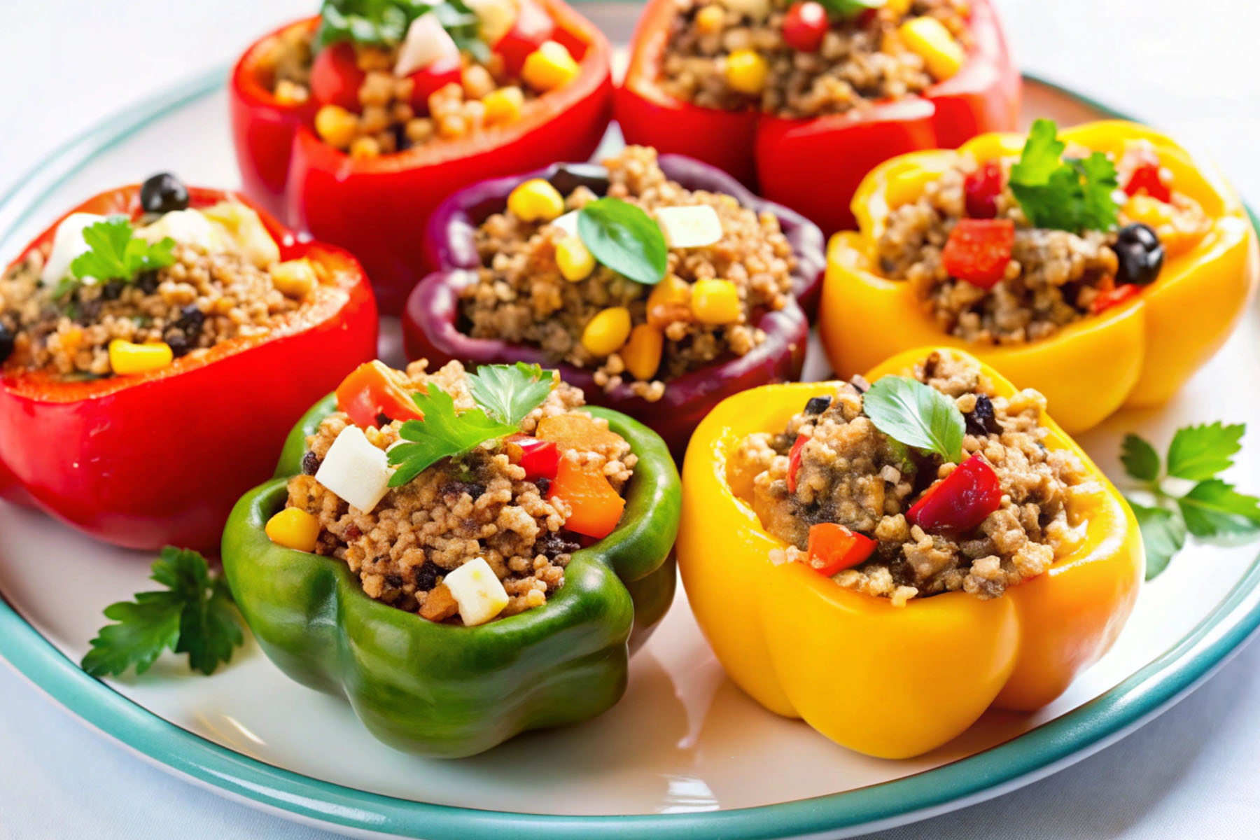 Old Fashioned Stuffed Bell Peppers Recipe With Ground Beef
